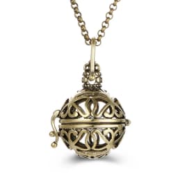 New Mexico Chime Music Ball Caller 4 Colors Owl Pendant Vintage Pregnancy Aroma Necklace Essential Oil Diffuser Lockets Jewelry