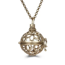New Mexico Chime Music Ball Caller 4 Colors Owl Pendant Vintage Pregnancy Aroma Necklace Essential Oil Diffuser Lockets Jewelry