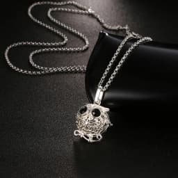 New Mexico Chime Music Ball Caller 4 Colors Owl Pendant Vintage Pregnancy Aroma Necklace Essential Oil Diffuser Lockets Jewelry