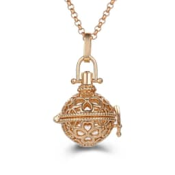 New Mexico Chime Music Ball Caller 4 Colors Owl Pendant Vintage Pregnancy Aroma Necklace Essential Oil Diffuser Lockets Jewelry