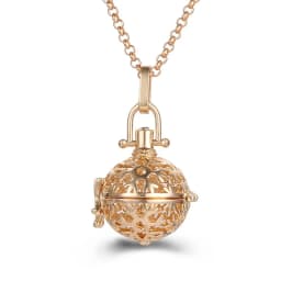 New Mexico Chime Music Ball Caller 4 Colors Owl Pendant Vintage Pregnancy Aroma Necklace Essential Oil Diffuser Lockets Jewelry
