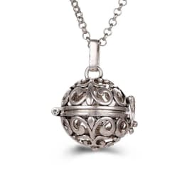 New Mexico Chime Music Ball Caller 4 Colors Owl Pendant Vintage Pregnancy Aroma Necklace Essential Oil Diffuser Lockets Jewelry