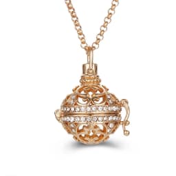 New Mexico Chime Music Ball Caller 4 Colors Owl Pendant Vintage Pregnancy Aroma Necklace Essential Oil Diffuser Lockets Jewelry