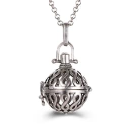 New Mexico Chime Music Ball Caller 4 Colors Owl Pendant Vintage Pregnancy Aroma Necklace Essential Oil Diffuser Lockets Jewelry