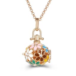 New Mexico Chime Music Ball Caller 4 Colors Owl Pendant Vintage Pregnancy Aroma Necklace Essential Oil Diffuser Lockets Jewelry