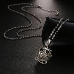 New Mexico Chime Music Ball Caller 4 Colors Owl Pendant Vintage Pregnancy Aroma Necklace Essential Oil Diffuser Lockets Jewelry