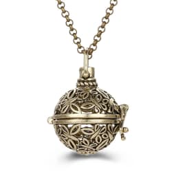 New Mexico Chime Music Ball Caller 4 Colors Owl Pendant Vintage Pregnancy Aroma Necklace Essential Oil Diffuser Lockets Jewelry