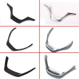 Car Carbon Fiber Interior Steering Wheel Decorative Frame Panel Cover Trim For BMW 3 Series F30 F32 F34 2013-2019 Accessories