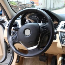 Car Carbon Fiber Interior Steering Wheel Decorative Frame Panel Cover Trim For BMW 3 Series F30 F32 F34 2013-2019 Accessories