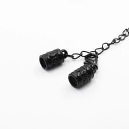 Fit 5mm Hole Fashion Zinc Alloy Cord End Caps For Necklace Bracelet Connectors Clasp DIY Accessories Length: 44mm+50mm 10sets