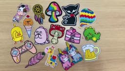 Mushroom Applique Embroidered Patches On Kids Clothes DIY Iron On Patches Cartoon Patches For Clothing Stickers Animal Badges