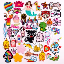 Mushroom Applique Embroidered Patches On Kids Clothes DIY Iron On Patches Cartoon Patches For Clothing Stickers Animal Badges