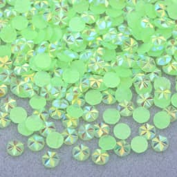 JUNAO 500pcs 5mm Mix Color Flowers Resin Nail Rhinestones Jelly AB Crystal Flatback Nail Stickers for Face Nail Art Decoration