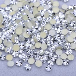 JUNAO 500pcs 5mm Mix Color Flowers Resin Nail Rhinestones Jelly AB Crystal Flatback Nail Stickers for Face Nail Art Decoration