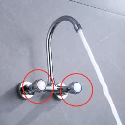 2pcs/Set Faucet Handle Knob Metal Replacement Hot Cold Tap Switch Home Kitchen Bathroom Hotel Washbasin Sink Accessories