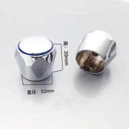 2pcs/Set Faucet Handle Knob Metal Replacement Hot Cold Tap Switch Home Kitchen Bathroom Hotel Washbasin Sink Accessories