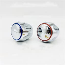 2pcs/Set Faucet Handle Knob Metal Replacement Hot Cold Tap Switch Home Kitchen Bathroom Hotel Washbasin Sink Accessories