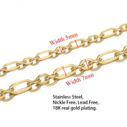 1 Meter Stainless Steel 3:1 Flat Chains Rolo Cable Chain DIY Jewelry Making Necklace Findings Handmade Bracelet Wholesale Bluk