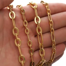 1 Meter Stainless Steel 3:1 Flat Chains Rolo Cable Chain DIY Jewelry Making Necklace Findings Handmade Bracelet Wholesale Bluk
