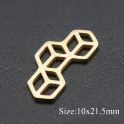 10pcs/lot 316 Stainless Steel Heart Geometric DIY Earring Charm Connector Wholesale Top Quality Findings Accpet OEM Order