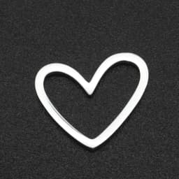 10pcs/lot 316 Stainless Steel Heart Geometric DIY Earring Charm Connector Wholesale Top Quality Findings Accpet OEM Order
