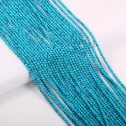 Wholesale Natural Stone Beads Blue Turquoises Beads for Jewelry Making Beadwork DIY Necklace Bracelet Accessories 2mm 3mm