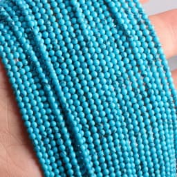 Wholesale Natural Stone Beads Blue Turquoises Beads for Jewelry Making Beadwork DIY Necklace Bracelet Accessories 2mm 3mm