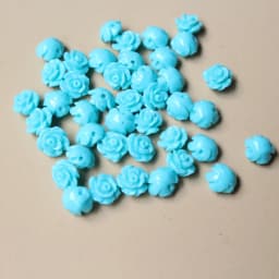50pcs/Lot 6mm Artificial Coral Beads Cabochon Camelia Flower Shape Multi-Color Fashion Beads for Jewelry Making DIY Accessories