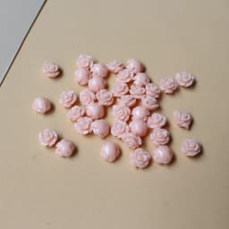 50pcs/Lot 6mm Artificial Coral Beads Cabochon Camelia Flower Shape Multi-Color Fashion Beads for Jewelry Making DIY Accessories