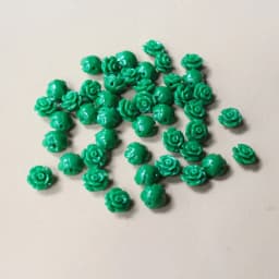 50pcs/Lot 6mm Artificial Coral Beads Cabochon Camelia Flower Shape Multi-Color Fashion Beads for Jewelry Making DIY Accessories