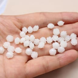 50pcs/Lot 6mm Artificial Coral Beads Cabochon Camelia Flower Shape Multi-Color Fashion Beads for Jewelry Making DIY Accessories