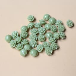 50pcs/Lot 6mm Artificial Coral Beads Cabochon Camelia Flower Shape Multi-Color Fashion Beads for Jewelry Making DIY Accessories