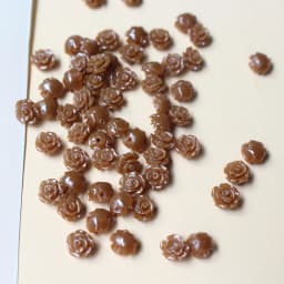 50pcs/Lot 6mm Artificial Coral Beads Cabochon Camelia Flower Shape Multi-Color Fashion Beads for Jewelry Making DIY Accessories