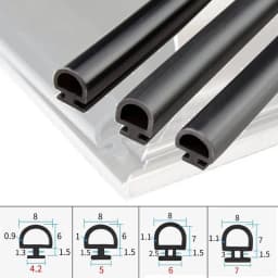 5/10M Bottom Width 5/6/7mm EPDM Sealing Strips Bridge Aluminum Door/Window Sealed Plastic Energy Saving and Doors