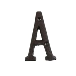 Metal Letters Numbers Cast Iron Decoration House Sign Doorplate DIY Cafe Wall CLH@8