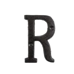 Metal Letters Numbers Cast Iron Decoration House Sign Doorplate DIY Cafe Wall CLH@8