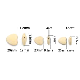 20/22/30mm Peach heart Wood Ecofriendly Wooden Charm Loose Beads For Jewelry Making DIY Bracelets Necklace Pendant Accessories