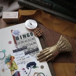 15Pcs/Pack Vintage European BIngo Card Sticker DIY Craft Scrapbooking Album Junk Journal Planner Decorative Stickers