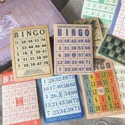 15Pcs/Pack Vintage European BIngo Card Sticker DIY Craft Scrapbooking Album Junk Journal Planner Decorative Stickers