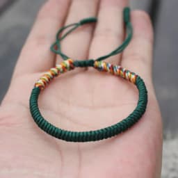 New Men Bracelet Tibetan Buddhist Handmade Braided Adjustable King Kong Knot Rope Chain Bracelets & Bangles Male Lucky Jewelry
