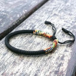 New Men Bracelet Tibetan Buddhist Handmade Braided Adjustable King Kong Knot Rope Chain Bracelets & Bangles Male Lucky Jewelry