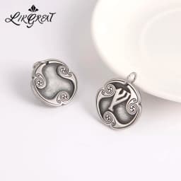 Dropshipping 1pcs Odin Runes Nordic Letter DIY Handmade Charms for Jewelry Stainless Steel Futhark Futhorc Pendants Making Bulk