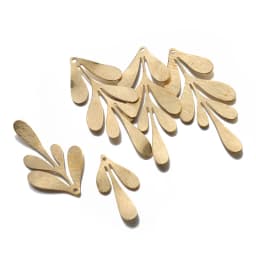 10pcs Raw Brass Textured Feather Leaf Charms Pendant Earring Charms For DIY Hanging Jewelry Findings Making Crafts Supplies