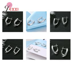New Popular Design Package Selling Earring Findings For DIY 925 Sterling Silver Earring Components For Women Fashion Model