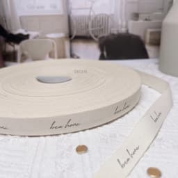 100 Yards Cotton Ribbon Customized Logo Wedding Decorate Handmade Mark Label Cake Flower Store Gift Package
