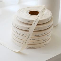 100 Yards Cotton Ribbon Customized Logo Wedding Decorate Handmade Mark Label Cake Flower Store Gift Package