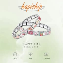 Hapiship Top New Original Daisy Heart Wine Love Cake Charm Links Fit 9mm Bracelet Stainless Steel Jewelry Making DJTop7
