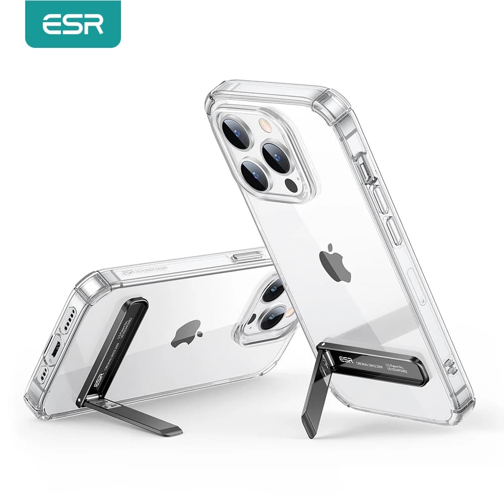 ESR for iPhone 15 14 Pro Max Phone Stand for iPhone 13 12 11 XR Phone Kickstand for Samsung Xiaomi Pixel Metal Smartphone Stand