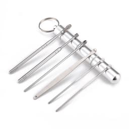 6-in-1 Pocket Ear Spoon Toothpicks Keychain With Portable Aluminium Alloy Bottle Ear Pick Set Reusable Keychain Pendant Dropship
