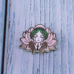 Girl witchcraft magic pin